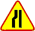 znaki drogowe ostrzegawcze