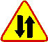 znaki drogowe ostrzegawcze