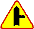 znaki drogowe ostrzegawcze